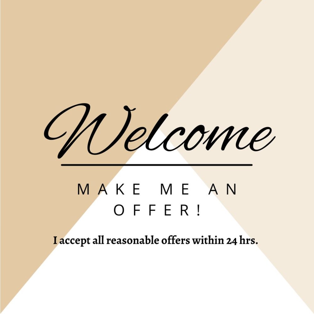 I accept all reasonable offers! ✨